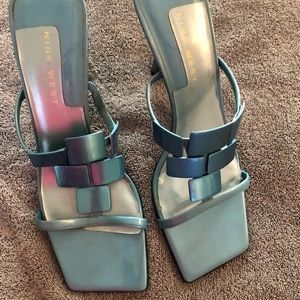 Nine West high heeled  sandals. Size 10